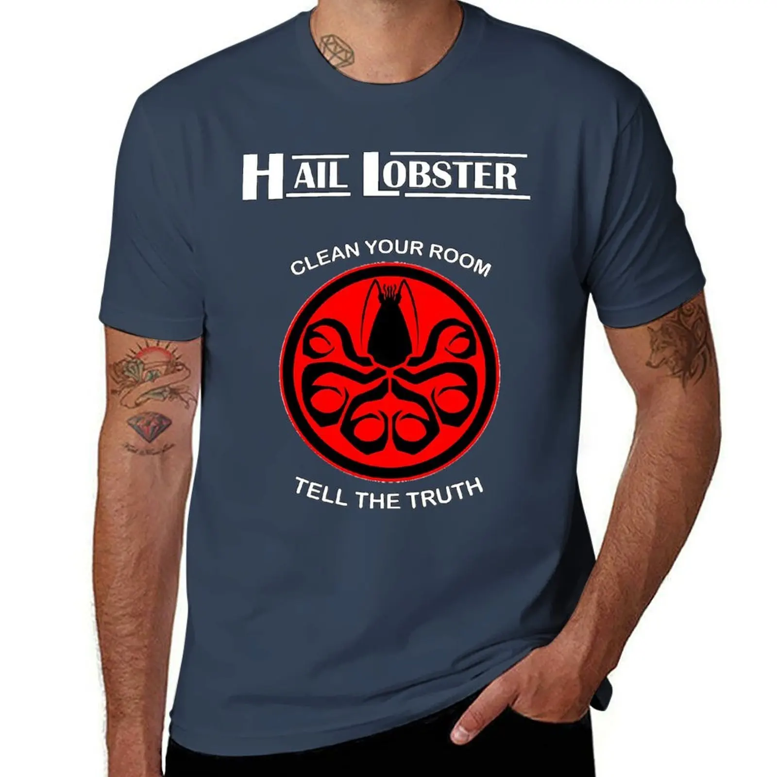 Hail Lobster T-Shirt t shirts designer man t shirt cotton T-Shirt
Hail Lobster T-Shirt t shirts designer man t shirt cotton T-Shirt