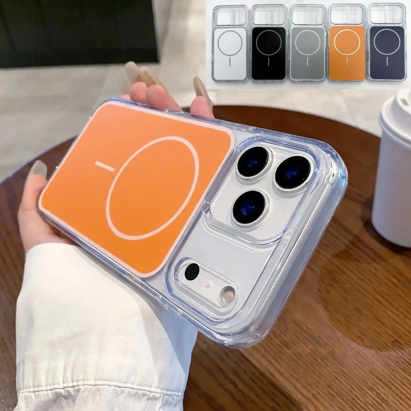 Original Transparent Acrylic for Magsafe Case for IPhone17 Pro Max Magnetic Wireless Charger Airbag Anti-drop Back Protect Cover
Original Transparent Acrylic for Magsafe Case for IPhone17 Pro Max Magnetic Wireless Charger Airbag Anti-drop Back Protect Cover