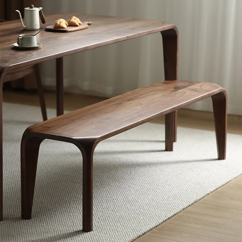 North American black walnut mortise and tenon dining table stool solid wood bench shoe changing bench bench dining stool
North American black walnut mortise and tenon dining table stool solid wood bench shoe changing bench bench dining stool