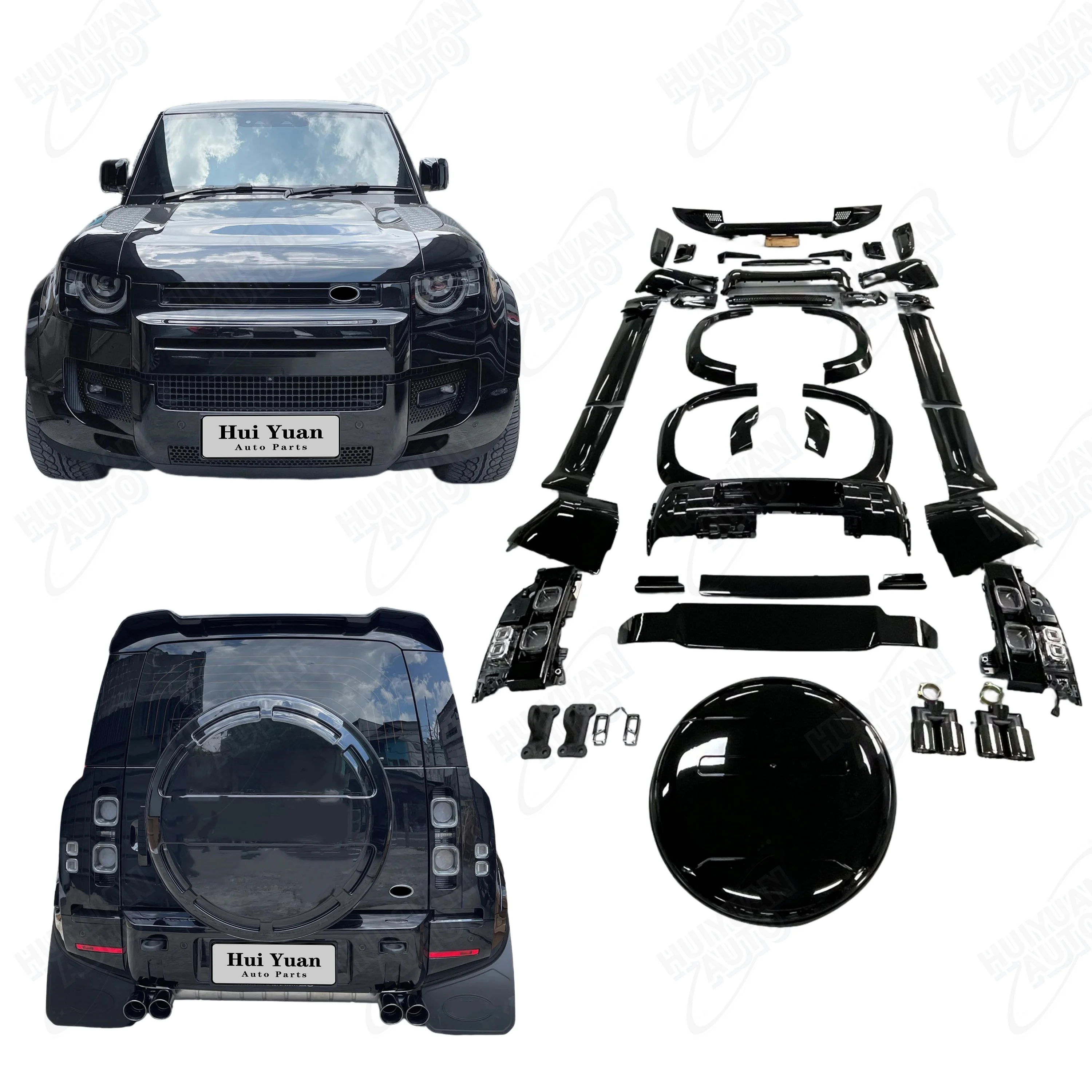 Factory Price Car Body System Bumpers Body Kit for Defender 90/110 L663 L664 2020+ Upgrade to 007 Model
Factory Price Car Body System Bumpers Body Kit for Defender 90/110 L663 L664 2020+ Upgrade to 007 Model
