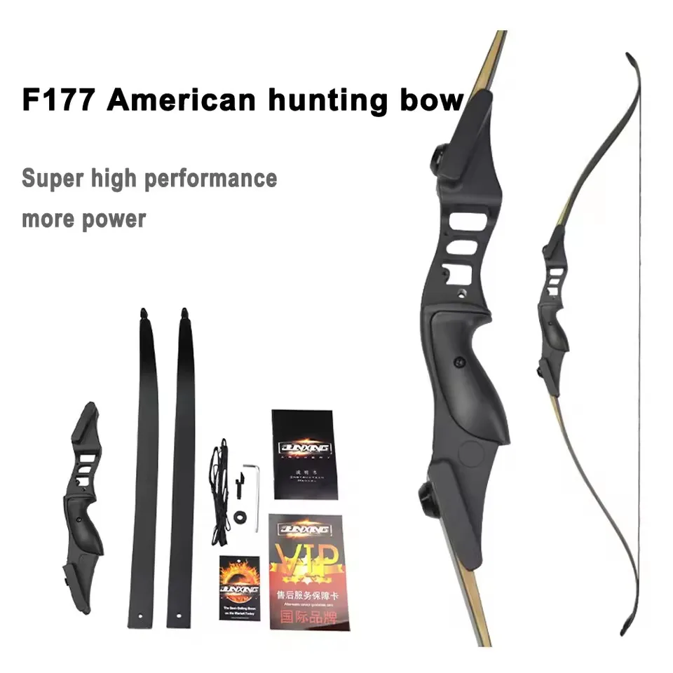 JUNXING F177 American Bow Hunting Horsebow TakeDown Recurve Bow Handle Riser Fiberglasss Limbs Archery Outdoor Shooting 30-50lbs
JUNXING F177 American Bow Hunting Horsebow TakeDown Recurve Bow Handle Riser Fiberglasss Limbs Archery Outdoor Shooting 30-50lbs