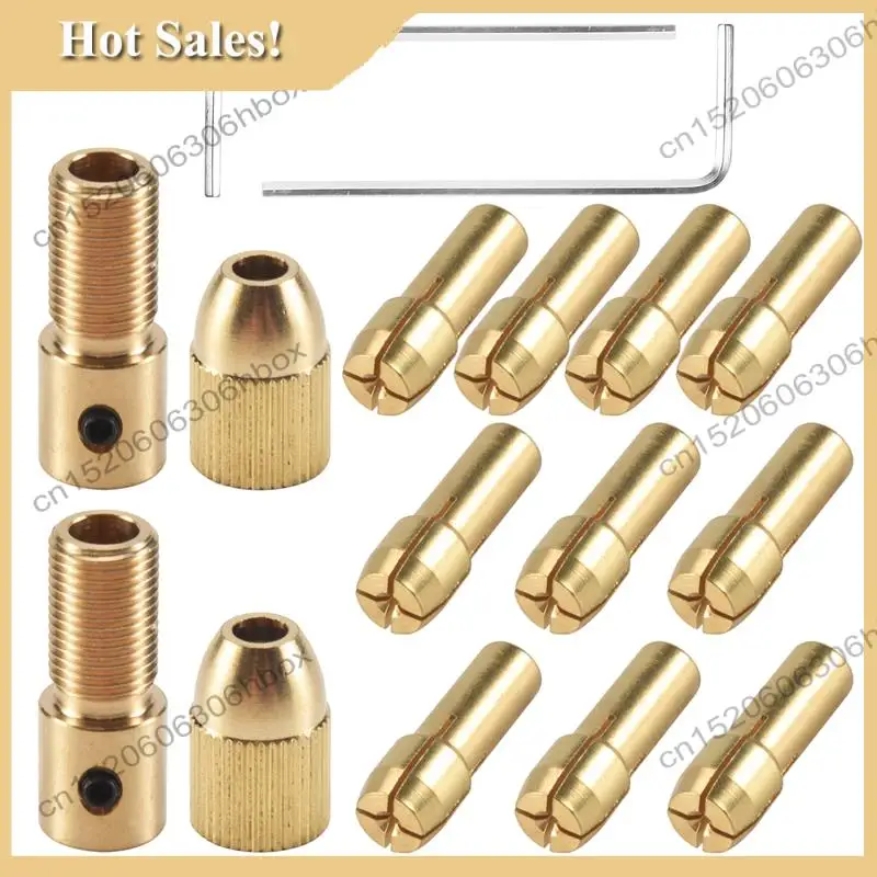 -HOPE 14 Small Electric Drill Chuck 0.5-3Mm Electric Mill Copper Chuck Micro-Torque Drill Chuck Set (Hexagonal Wrench)
-HOPE 14 Small Electric Drill Chuck 0.5-3Mm Electric Mill Copper Chuck Micro-Torque Drill Chuck Set (Hexagonal Wrench)