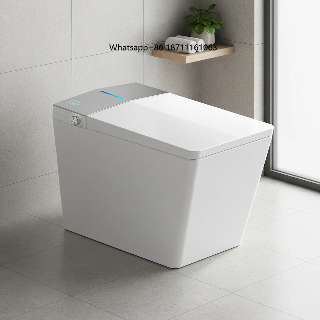 Wholesale Intelligent Smart Toilet Bowl Square Floor Mounted Instant Heating Foot Sensor Flush Bathroom Smart Toilets
Wholesale Intelligent Smart Toilet Bowl Square Floor Mounted Instant Heating Foot Sensor Flush Bathroom Smart Toilets
