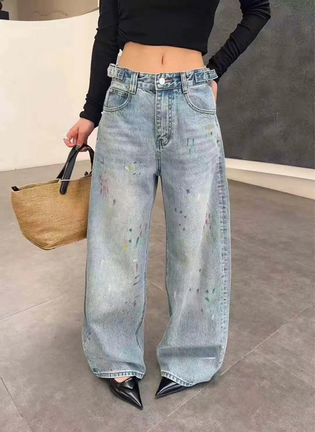 Y2K Hand Drawn Graffiti Wide Leg Jeans Vintage Water Blue Loose Early Spring Women American Trendy Design
Y2K Hand Drawn Graffiti Wide Leg Jeans Vintage Water Blue Loose Early Spring Women American Trendy Design