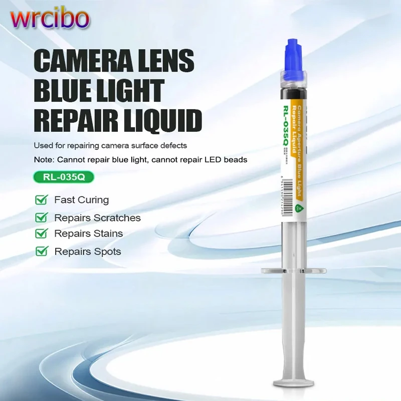 RELIFE RL-035Q Ремонтная жидкость для объектива камеры синего света, фиксация царапин, пятен, быстроотверждаемая трубка 3 мл для ремонта мобильных телефонов
RELIFE RL-035Q Ремонтная жидкость для объектива камеры синего света, фиксация царапин, пятен, быстроотверждаемая трубка 3 мл для ремонта мобильных телефонов