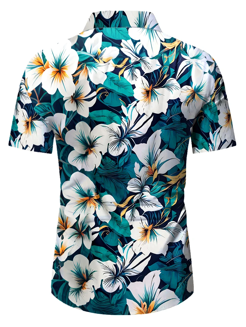 Mens Tropical Floral Print Shirt Hawaiian Vacation Holiday Beach Wear Summer Printed Short Sleeve Button Shirt
Mens Tropical Floral Print Shirt Hawaiian Vacation Holiday Beach Wear Summer Printed Short Sleeve Button Shirt