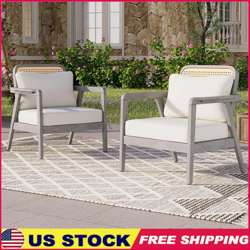 Outdoor Acacia Wood Club Chair Set of 2 Patio Furniture Comfortable Cushions Backyard Porch Easy Assembly Weather Resistant
Outdoor Acacia Wood Club Chair Set of 2 Patio Furniture Comfortable Cushions Backyard Porch Easy Assembly Weather Resistant