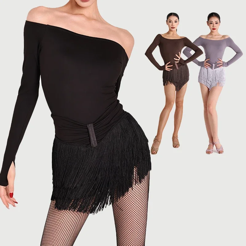 Sexy Latin Dance Costume Adults Chacha Latin Dance Competition Clothes Women Latin Dancing Top Fringed Skirt Stage Wear
Sexy Latin Dance Costume Adults Chacha Latin Dance Competition Clothes Women Latin Dancing Top Fringed Skirt Stage Wear
