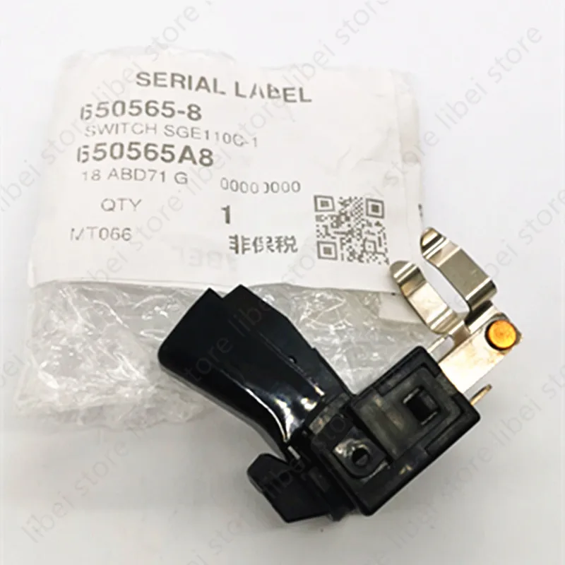 650565-8 Switch For MAKITA MT066 6010DWE 6010D 6710D DA390D DA3000D 6012DH 6012D 6012HDW DA3000DW 531043-6 7.2V Drill
650565-8 Switch For MAKITA MT066 6010DWE 6010D 6710D DA390D DA3000D 6012DH 6012D 6012HDW DA3000DW 531043-6 7.2V Drill