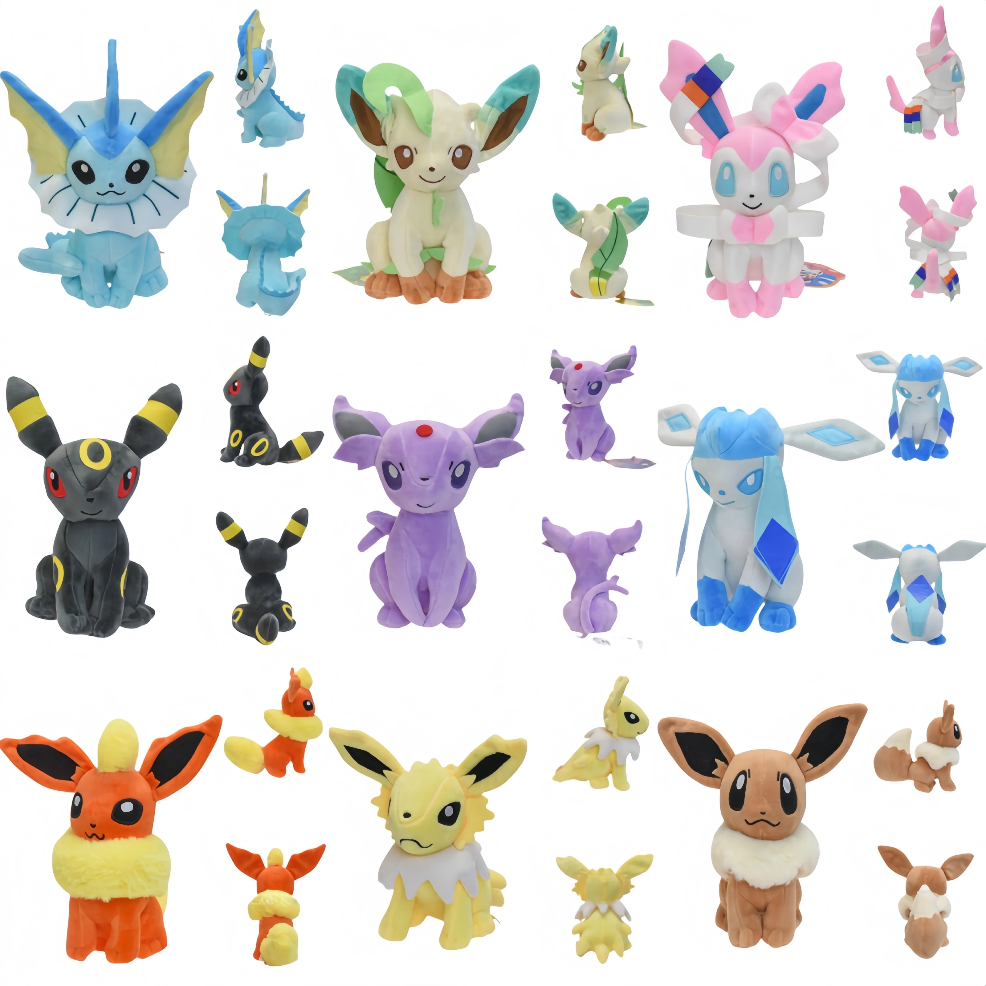 Wholesale sale of complete set Pokemon Eevee Plush Adorably Sylveon Umbreon Espeon Leafeon Glaceon Jolteon Stuffed Doll Gift
Wholesale sale of complete set Pokemon Eevee Plush Adorably Sylveon Umbreon Espeon Leafeon Glaceon Jolteon Stuffed Doll Gift
