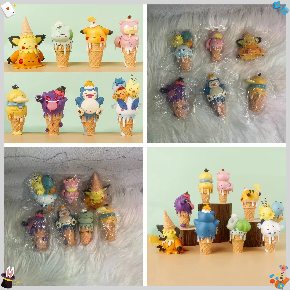 8 упаковок вафельных рожков, мороженого, вафельных рожков Pet Spirit, серия COS, пикачу, бульбазавр, сквиртл, портативные фигурки
8 упаковок вафельных рожков, мороженого, вафельных рожков Pet Spirit, серия COS, пикачу, бульбазавр, сквиртл, портативные фигурки