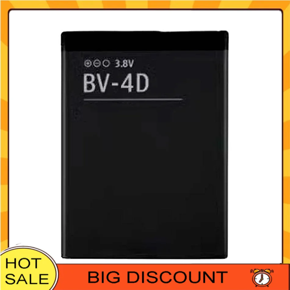 BV-4D Mobile Phone Battery 1250Mah For Nokia 808 Pureview Lankku N9 16G 64G Long Lasting
BV-4D Mobile Phone Battery 1250Mah For Nokia 808 Pureview Lankku N9 16G 64G Long Lasting