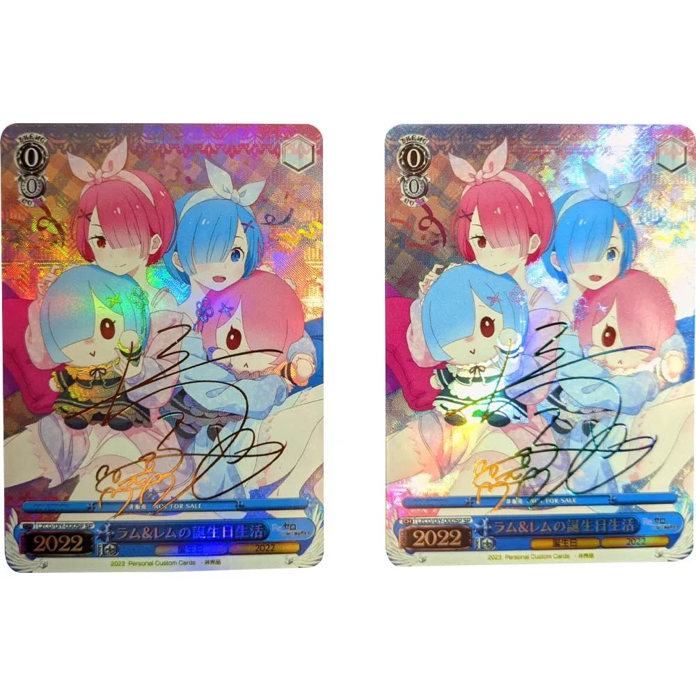 Anime WS Collection Card Rems Lams Bronzing Signature Card Refractive Color Rainbow Flash Collection Hobbies Kids Birthday Gift
Anime WS Collection Card Rems Lams Bronzing Signature Card Refractive Color Rainbow Flash Collection Hobbies Kids Birthday Gift