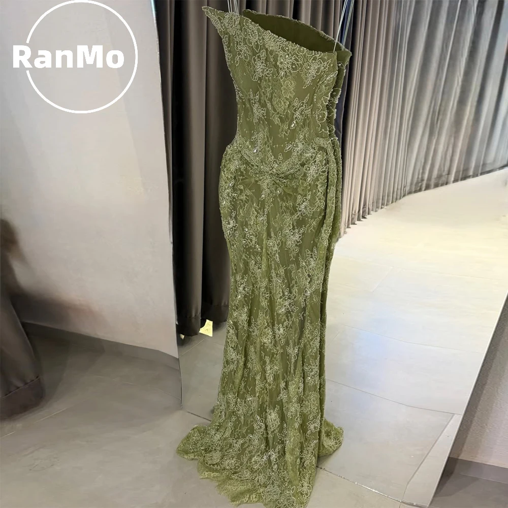 Ranmo Exquisite Mermaid Green Beading Wedding Party Evening Sleeveless Pleat 2026 Strapless 2026 Prom Gown Lace Customized New
Ranmo Exquisite Mermaid Green Beading Wedding Party Evening Sleeveless Pleat 2026 Strapless 2026 Prom Gown Lace Customized New