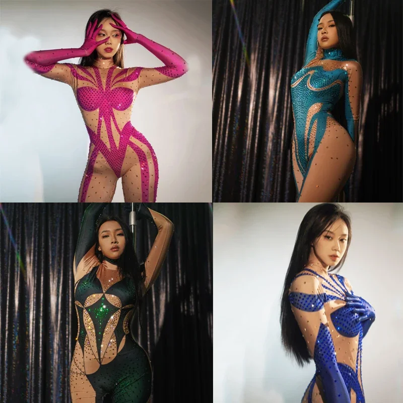 Party Rhinestones Jumpsuit Sexy Tech Gogo Dance Costumes Women Party Rave Outfit Ds Dj Pole Dance Clothing Clubwear
Party Rhinestones Jumpsuit Sexy Tech Gogo Dance Costumes Women Party Rave Outfit Ds Dj Pole Dance Clothing Clubwear