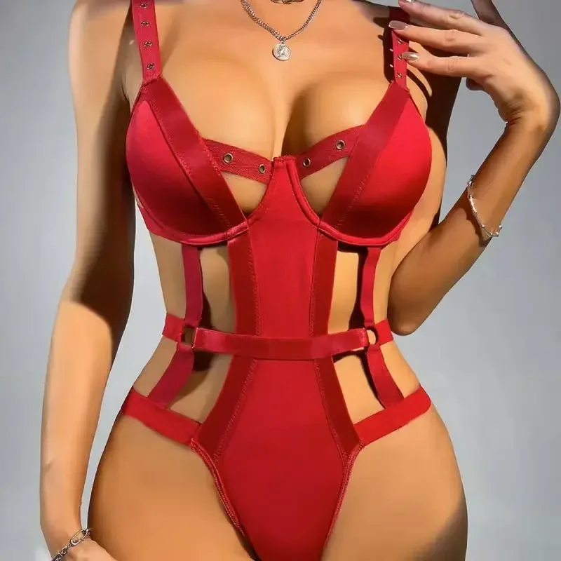 Women Nightwear Lingerie Red Black Women's Sexy Underwear Hollowed-out Onesie Pajamas Set Bra Micro Dresses Clothing Bodysuit
Women Nightwear Lingerie Red Black Women's Sexy Underwear Hollowed-out Onesie Pajamas Set Bra Micro Dresses Clothing Bodysuit