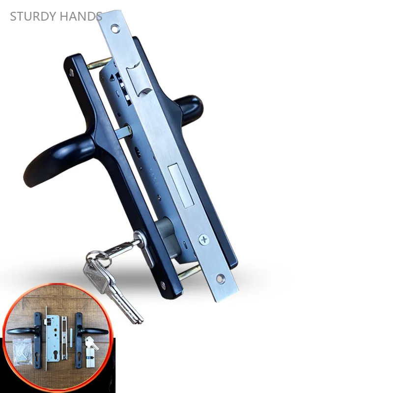 Aluminum Alloy Door Lock Indoor Type 85 Sliding Door Lockset Double Side with Key Security Door Lock Home Hardware Accessories
Aluminum Alloy Door Lock Indoor Type 85 Sliding Door Lockset Double Side with Key Security Door Lock Home Hardware Accessories