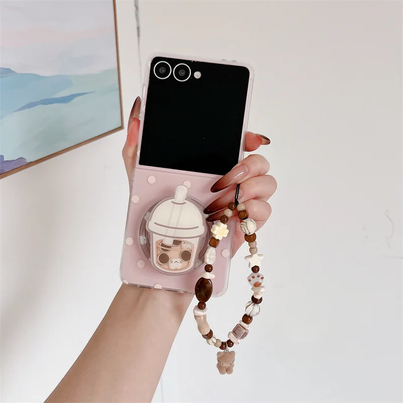 Милый чехол-браслет с магнитной подставкой и волнистой точкой для телефона Samsung Galaxy Z Flip 7 FE 3 4 5 6, противоударный чехол IMD
Милый чехол-браслет с магнитной подставкой и волнистой точкой для телефона Samsung Galaxy Z Flip 7 FE 3 4 5 6, противоударный чехол IMD