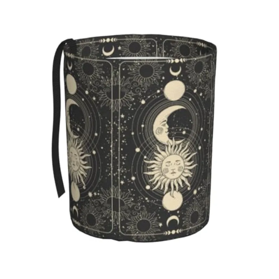 Vintage Sun Moon Stars Car Trash Can Collapsible Garbage Can, Hanging Trash Bag Water Proof with Suitable for Storage for Car I
Vintage Sun Moon Stars Car Trash Can Collapsible Garbage Can, Hanging Trash Bag Water Proof with Suitable for Storage for Car I