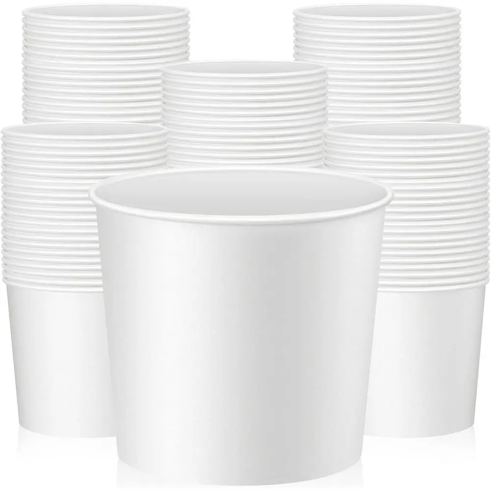 100 Pack 85 oz White Paper Food Buckets, Disposable Containers for Parties & Events
100 Pack 85 oz White Paper Food Buckets, Disposable Containers for Parties & Events