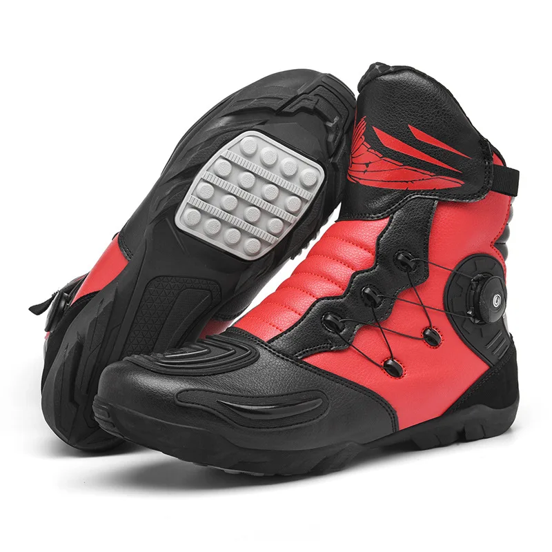 Protective Boots New Waterproof Off-road Mountain Racing Shoes Rubber Men's Non-slip Motorcycle Boots Leather Motorcycle
Protective Boots New Waterproof Off-road Mountain Racing Shoes Rubber Men's Non-slip Motorcycle Boots Leather Motorcycle