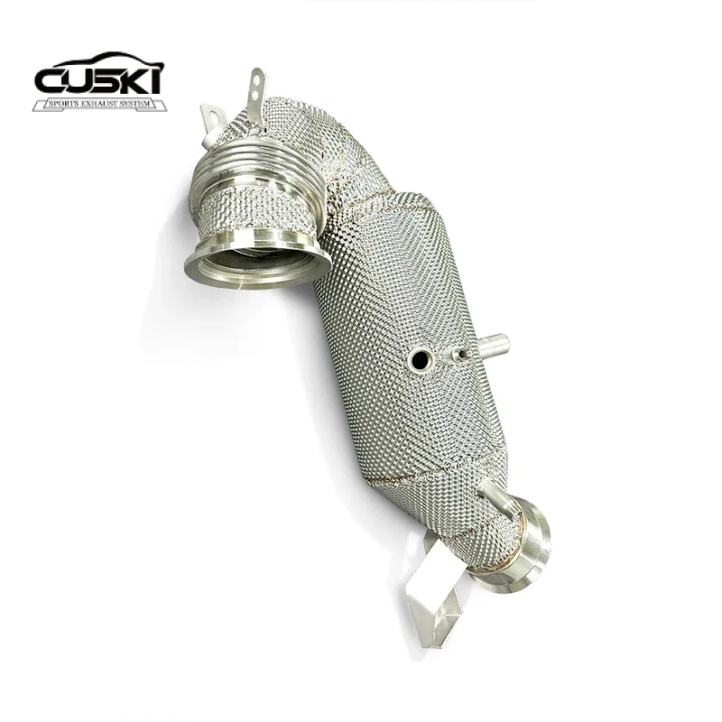 High Flow Exhaust Downpipe for Mercedes Benz GT50/GT53 AMG 3.0T 2019-2023 quality Stainless Steel car Exhaust Modification
High Flow Exhaust Downpipe for Mercedes Benz GT50/GT53 AMG 3.0T 2019-2023 quality Stainless Steel car Exhaust Modification