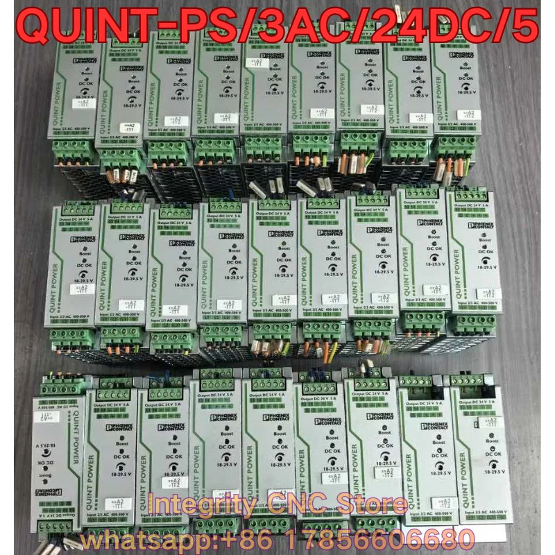 Second-hand QUINT-PS/3AC/24DC/5 module function test is normal 2866734
Second-hand QUINT-PS/3AC/24DC/5 module function test is normal 2866734