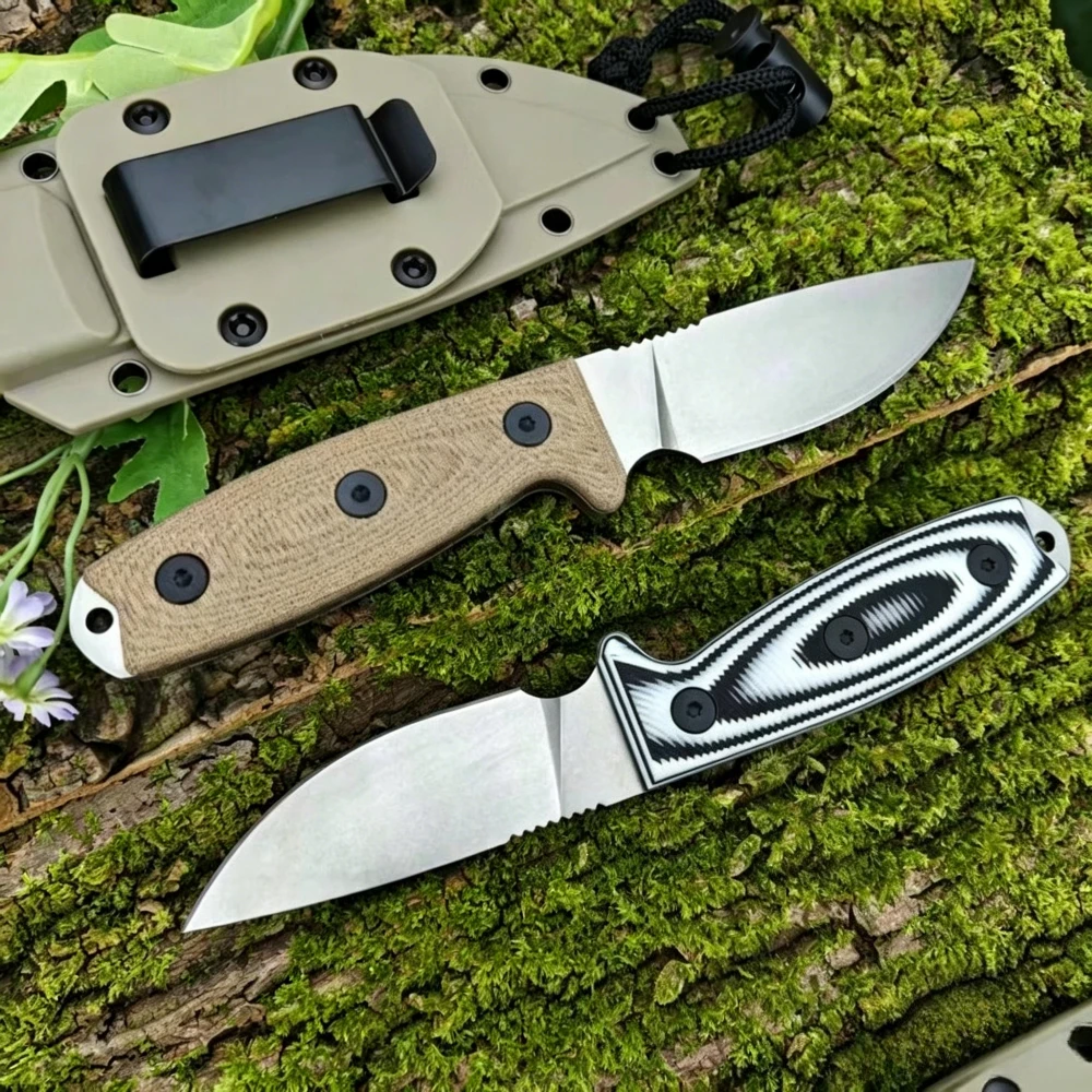 Serrated Spine Design Outdoor Camping Essential Straight Knife with K Sheath Portable G10 Handle EDC Fishing Tools Festival Gift
Serrated Spine Design Outdoor Camping Essential Straight Knife with K Sheath Portable G10 Handle EDC Fishing Tools Festival Gift