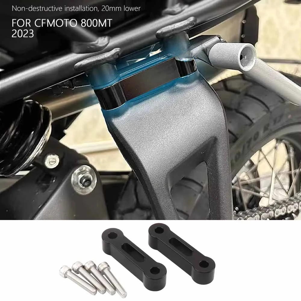 New Motorcycle Accessories For CFMOTO 800MT 800 MT 800mt 2023 Black Lower Rear Seat Passenger Pedals Lowering 20mm Bracket Kit
New Motorcycle Accessories For CFMOTO 800MT 800 MT 800mt 2023 Black Lower Rear Seat Passenger Pedals Lowering 20mm Bracket Kit