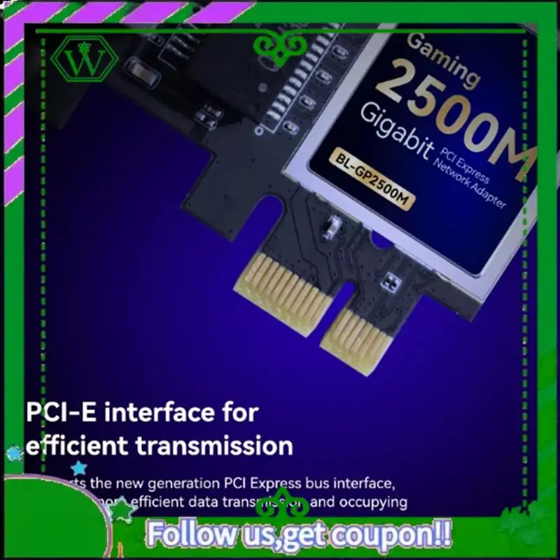 Reliable-2.5G PCI-E Torj45 Wired Network Card 2500Mbps 2.5Gbps Ethernet LAN Controller Adapter Forlinux Computer Game
Reliable-2.5G PCI-E Torj45 Wired Network Card 2500Mbps 2.5Gbps Ethernet LAN Controller Adapter Forlinux Computer Game