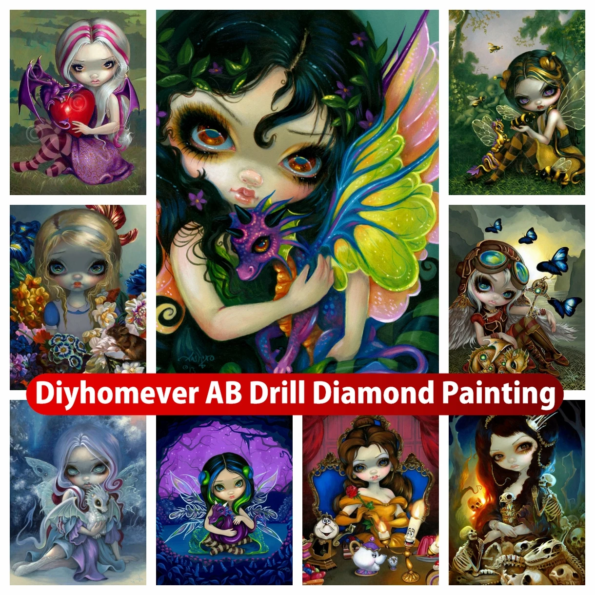 Big Eyes Girl AB Diamond Painting Embroidery Cute Gothic Cartoon Elf Handmade Cross Stitch Mosaic Picture Handicraft Home Decor
Big Eyes Girl AB Diamond Painting Embroidery Cute Gothic Cartoon Elf Handmade Cross Stitch Mosaic Picture Handicraft Home Decor