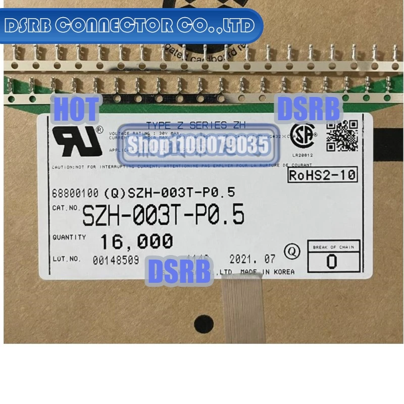 100 шт./лот SZH-003T-P0.5 калибр провода 28-32AWG 100% новый и оригинальный
100 шт./лот SZH-003T-P0.5 калибр провода 28-32AWG 100% новый и оригинальный