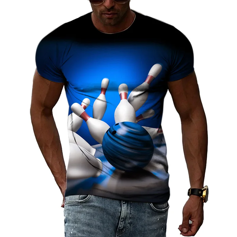 Summer Fashion The Bowling Picture T Shirts For Men Casual 3D Print Tees Hip Hop Personality Round Neck Short Sleeve
Summer Fashion The Bowling Picture T Shirts For Men Casual 3D Print Tees Hip Hop Personality Round Neck Short Sleeve