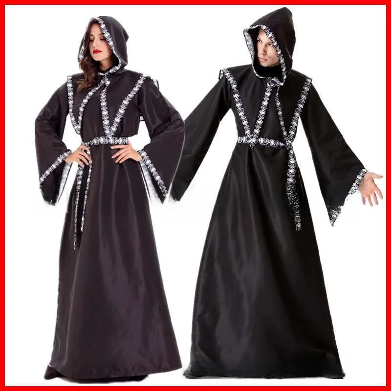Adult M And Fem Wizard Death Cosplay loween Costume Stage Performance Traditional Chinese Ethnic Wear Women's Faion
Adult M And Fem Wizard Death Cosplay loween Costume Stage Performance Traditional Chinese Ethnic Wear Women's Faion