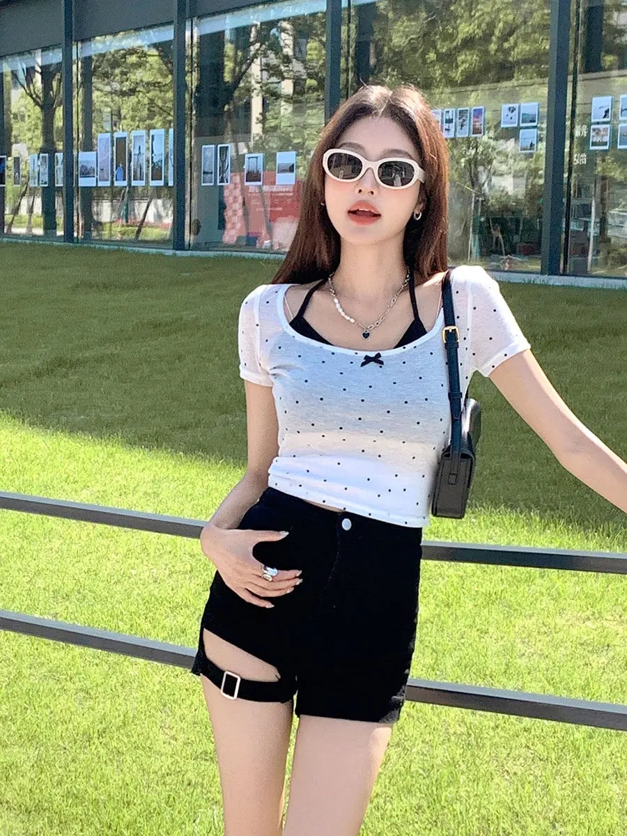 Black Sexy Girl Design High Waist Denim Shorts Women's Casual Summer New Style A-Line Slimming Versatile Hot Pants
Black Sexy Girl Design High Waist Denim Shorts Women's Casual Summer New Style A-Line Slimming Versatile Hot Pants