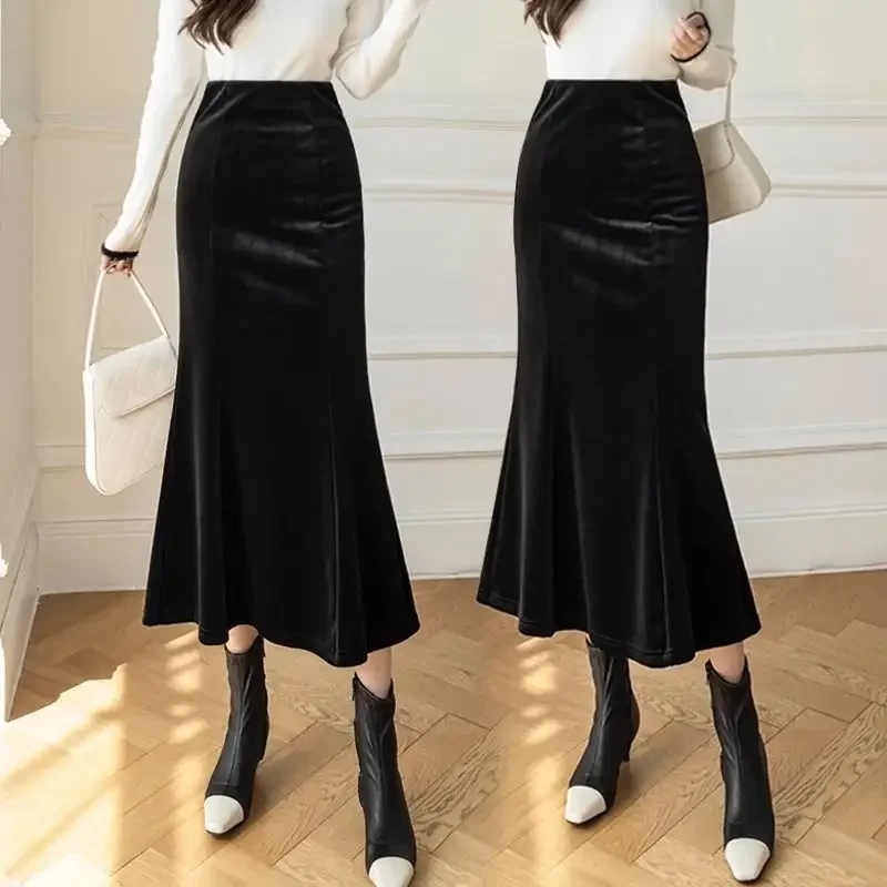 2024 Thickened Velvet Half Skirt Women Autumn and Winter New Fashion Commuter Long Dress High Waist Slim Wrap Hip C73
2024 Thickened Velvet Half Skirt Women Autumn and Winter New Fashion Commuter Long Dress High Waist Slim Wrap Hip C73