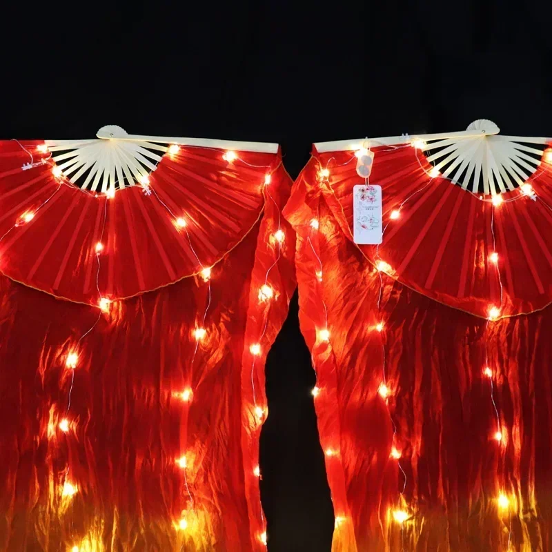 Belly Dance LED Fan Accessories Silk Fans Women LED Light With Battery 1PC/1pair Stage Performance Props Red-Orange-yellow
Belly Dance LED Fan Accessories Silk Fans Women LED Light With Battery 1PC/1pair Stage Performance Props Red-Orange-yellow