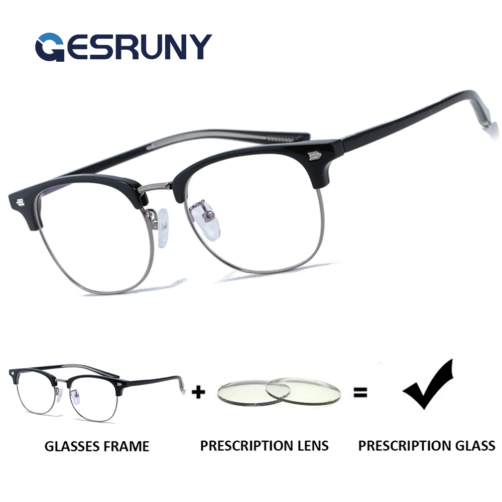 Gesruny очки по рецепту без оправы, прогрессивные очки, фотохромные очки с синим светом, оптические очки для близорукости, мужские
Gesruny очки по рецепту без оправы, прогрессивные очки, фотохромные очки с синим светом, оптические очки для близорукости, мужские