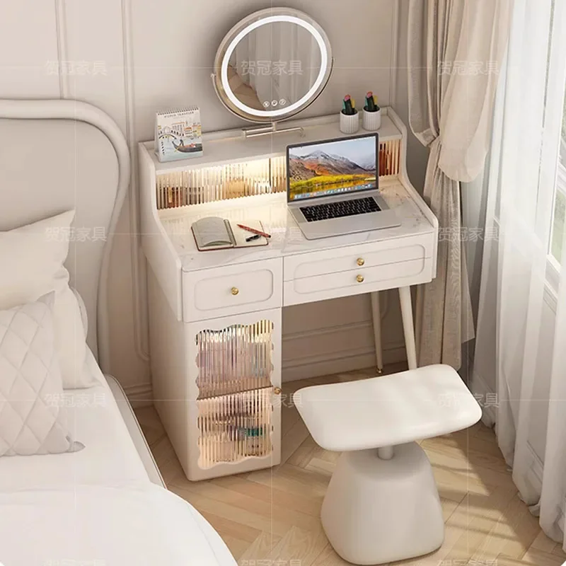 Office White Vanity Table Drawer Luxury Storage Vanity Table Bedroom Modern Storage Entertainment Penteadeira Trendy Furniture
Office White Vanity Table Drawer Luxury Storage Vanity Table Bedroom Modern Storage Entertainment Penteadeira Trendy Furniture