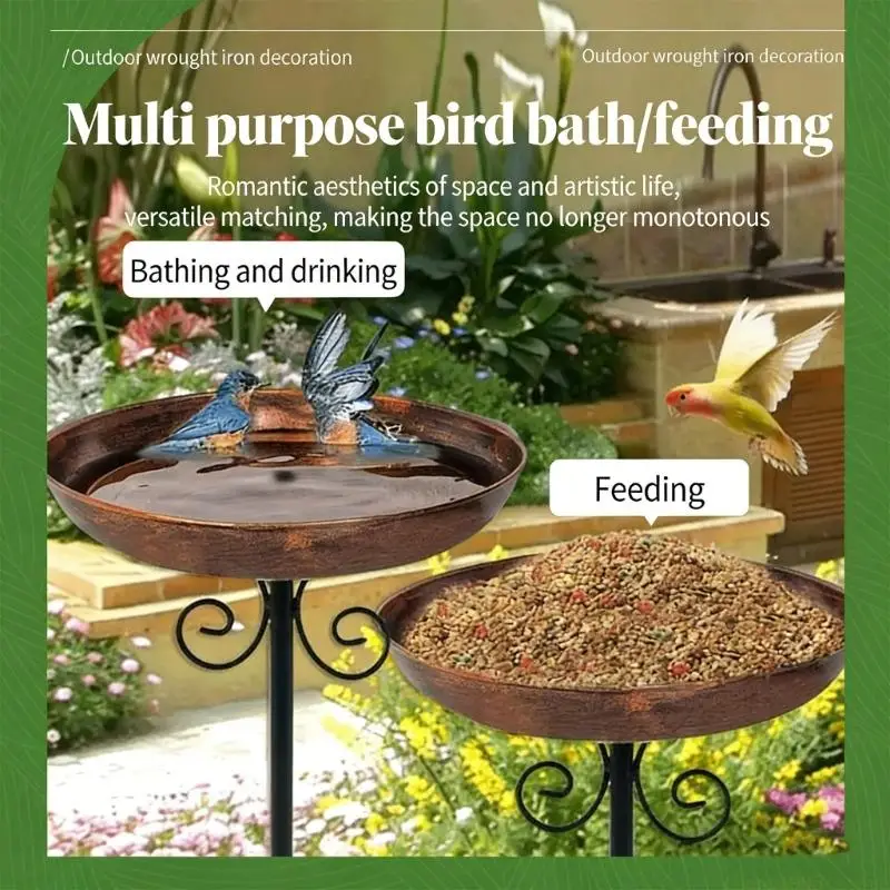 QX2E Appealing Wrought Iron Water Feature With Stable Mounting Support And Generous Drinking Area
QX2E Appealing Wrought Iron Water Feature With Stable Mounting Support And Generous Drinking Area