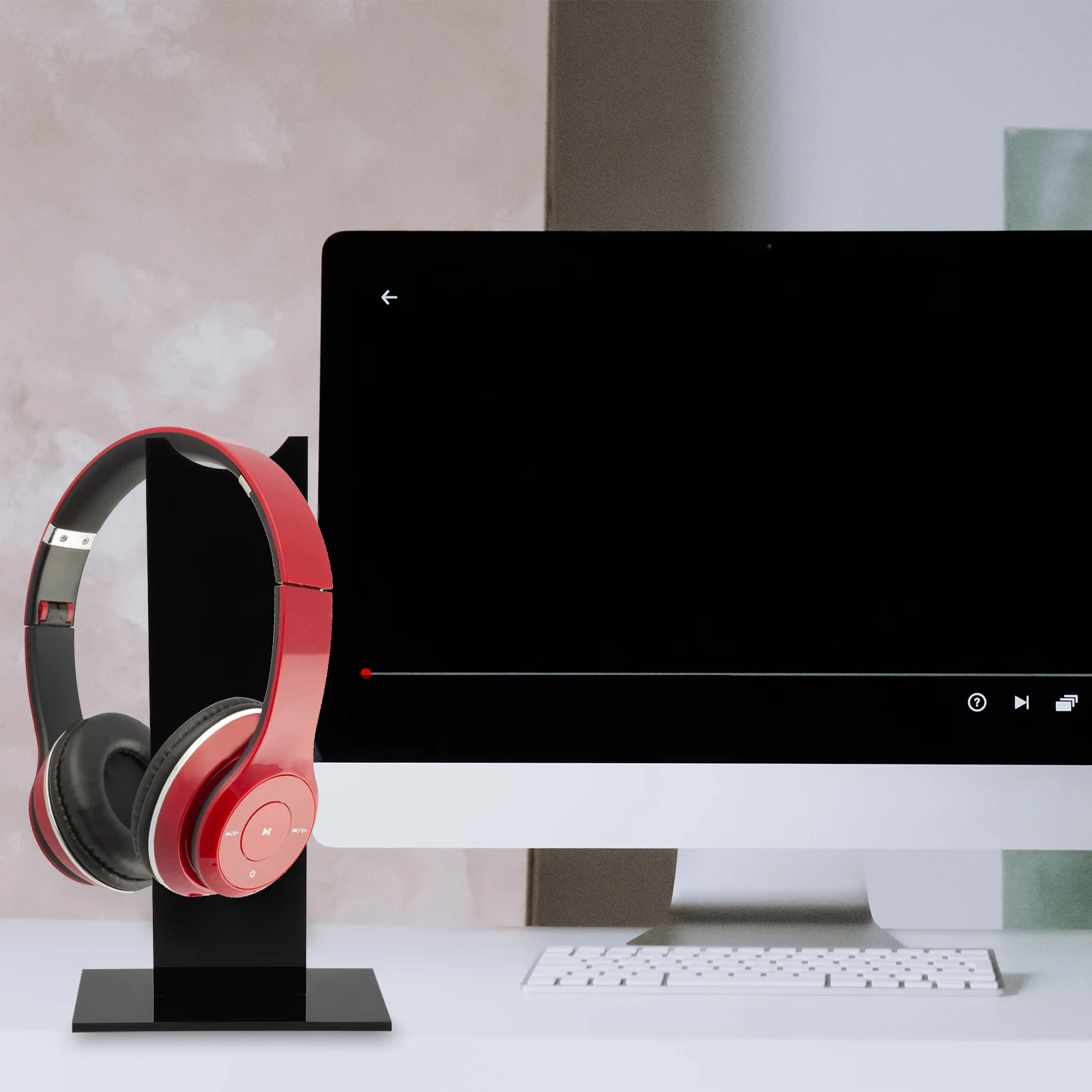 Headset Stand for Desk Acrylic Headphone Holder Stable Durable Detachable Organizer Compatible with All Headphones for Computer
Headset Stand for Desk Acrylic Headphone Holder Stable Durable Detachable Organizer Compatible with All Headphones for Computer