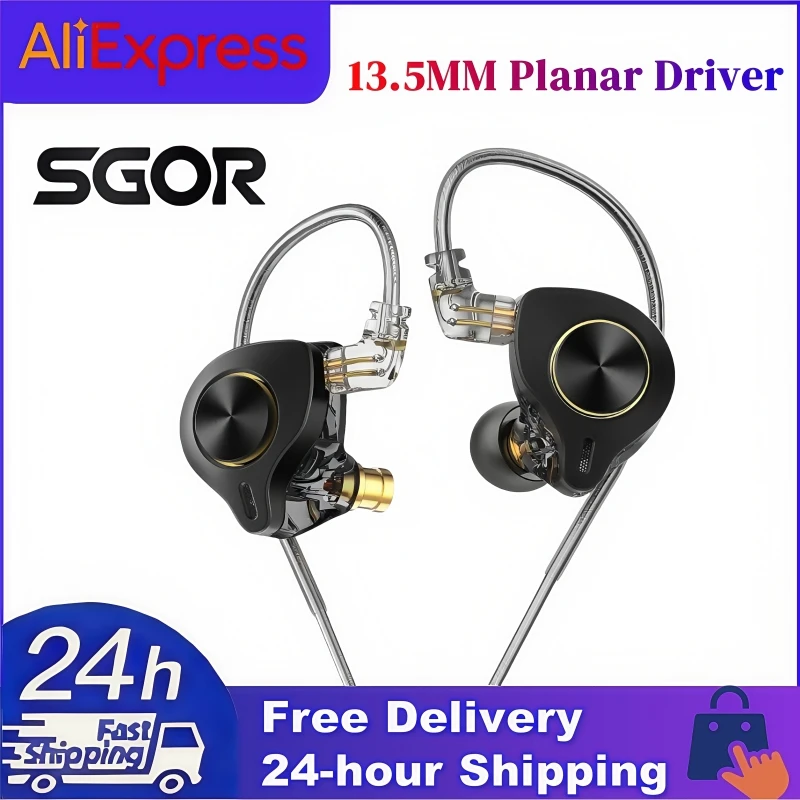 SGOR Luna HiFi in-Ear Wired Earphone 13.5MM Planar Driver Music IEMs Bass Monitor Earbuds DJ Headset Type C USB C with 0.78 2PIN
SGOR Luna HiFi in-Ear Wired Earphone 13.5MM Planar Driver Music IEMs Bass Monitor Earbuds DJ Headset Type C USB C with 0.78 2PIN