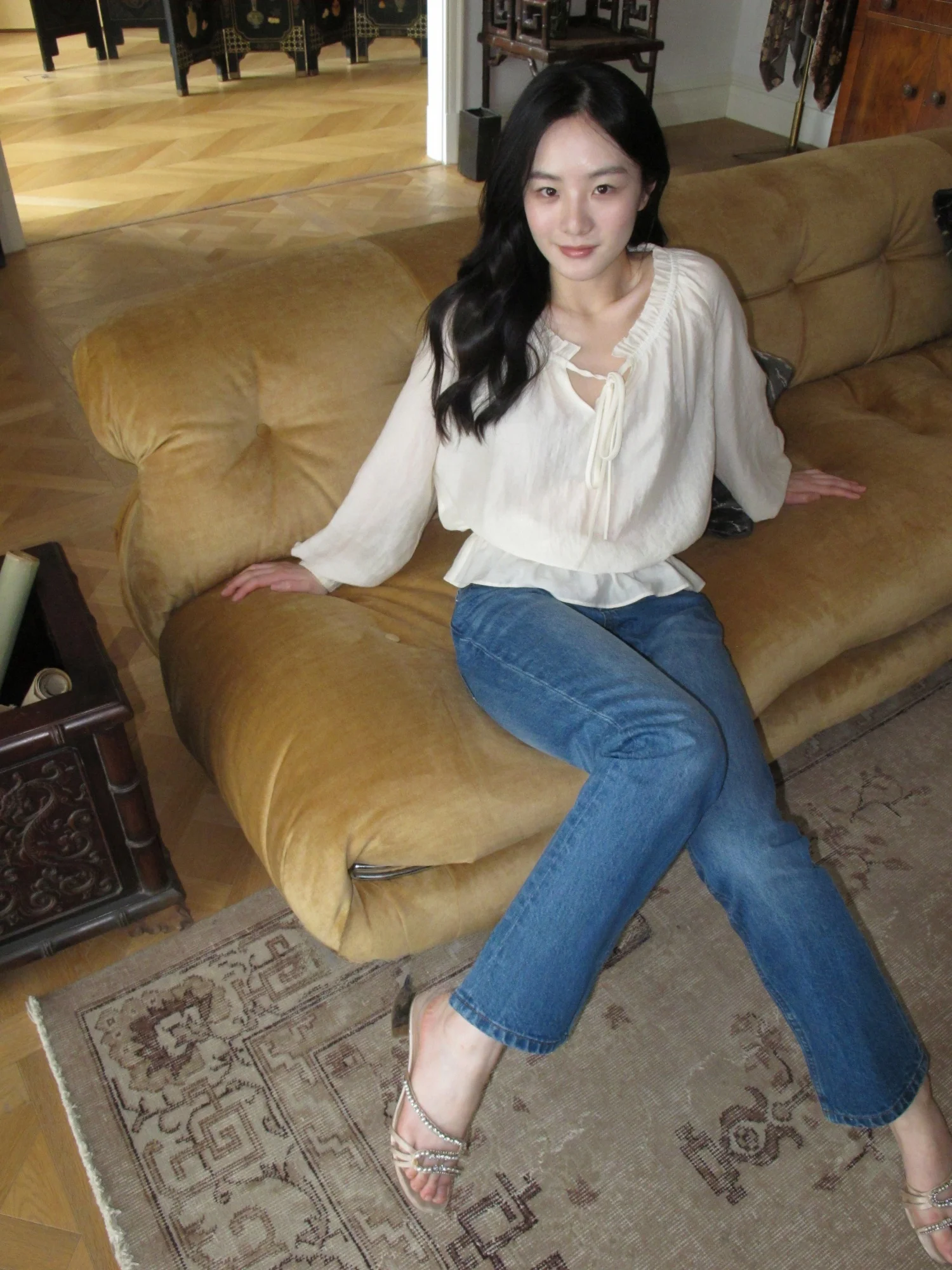 Low Waist Waist-Cinching Vacation Shirt Acetate Pearlescent Airy Feel Millennium Sensation Straight Cut Long Sleeve Women's Top
Low Waist Waist-Cinching Vacation Shirt Acetate Pearlescent Airy Feel Millennium Sensation Straight Cut Long Sleeve Women's Top