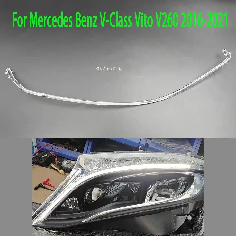 Новая направляющая полоса фар автомобиля DRL для Mercedes Benz V-Class W447 Vito V250 V260 2016-2021, полоса дневных ходовых огней
Новая направляющая полоса фар автомобиля DRL для Mercedes Benz V-Class W447 Vito V250 V260 2016-2021, полоса дневных ходовых огней