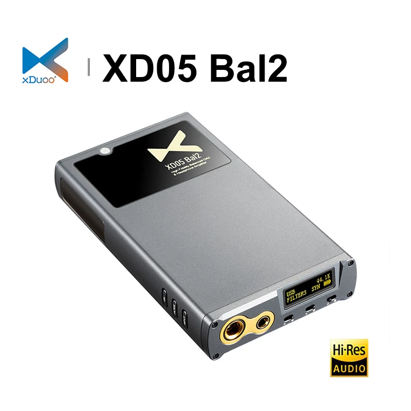 XDUOO XD05 Bal2 Protable HiFi Balanced DAC AMP Headphone Amplifier 1500mW Output Power Bluetooth 5.1 LDAC/aptX/AAC PCM768 DSD512
XDUOO XD05 Bal2 Protable HiFi Balanced DAC AMP Headphone Amplifier 1500mW Output Power Bluetooth 5.1 LDAC/aptX/AAC PCM768 DSD512