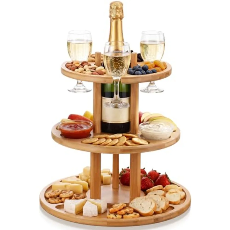 3 Tier Portable Picnic Table with Wine Glass Holder 2 In1 Bamboo Wine Picnic Stand Wines Glass Rack Food Tray Compartmental Dis
3 Tier Portable Picnic Table with Wine Glass Holder 2 In1 Bamboo Wine Picnic Stand Wines Glass Rack Food Tray Compartmental Dis