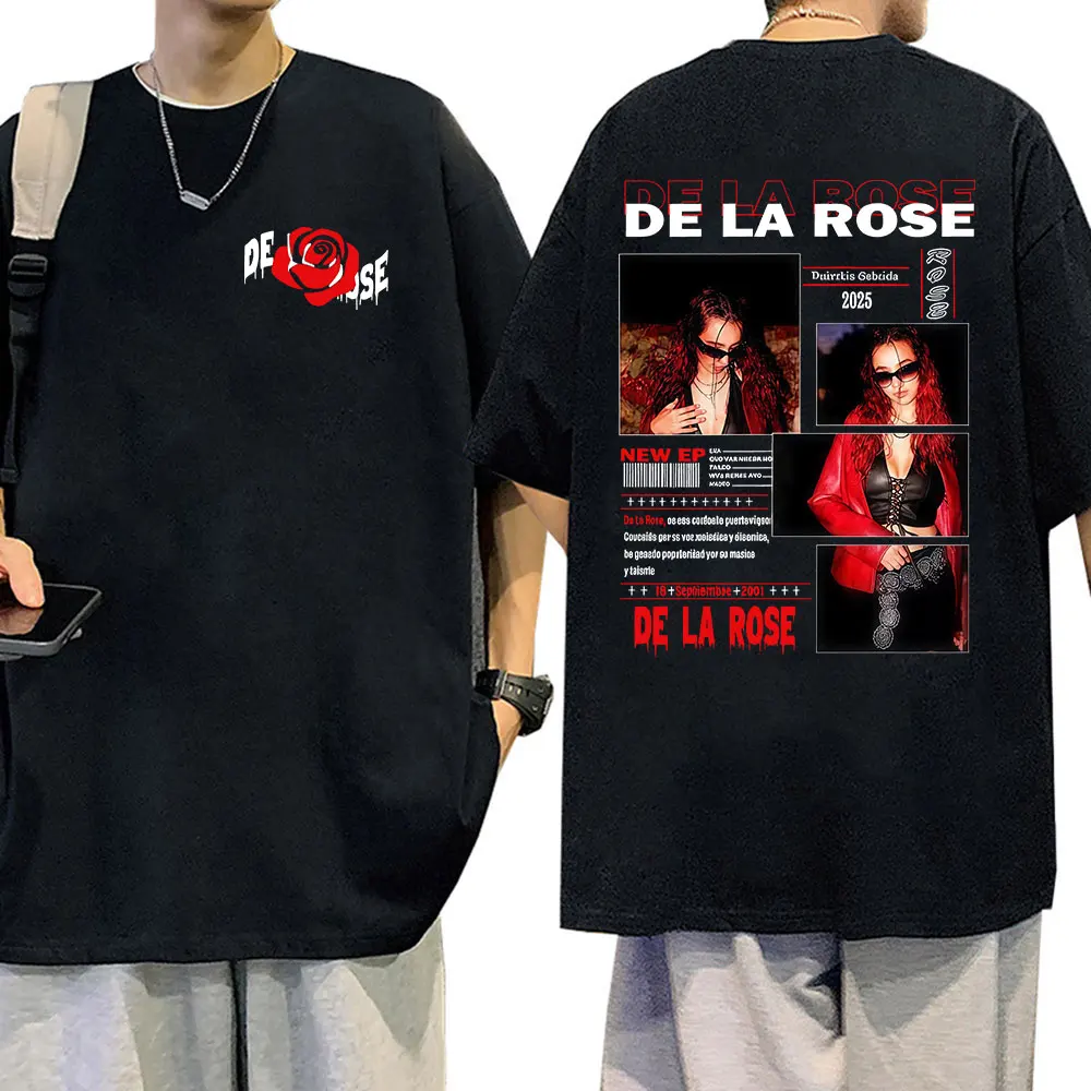 Singer De La Rose Tour Album Graphic T-shirt Mens Women Fashion Harajuku Short Sleeve T-shirts Vintage Oversized Cotton T Shirts
Singer De La Rose Tour Album Graphic T-shirt Mens Women Fashion Harajuku Short Sleeve T-shirts Vintage Oversized Cotton T Shirts
