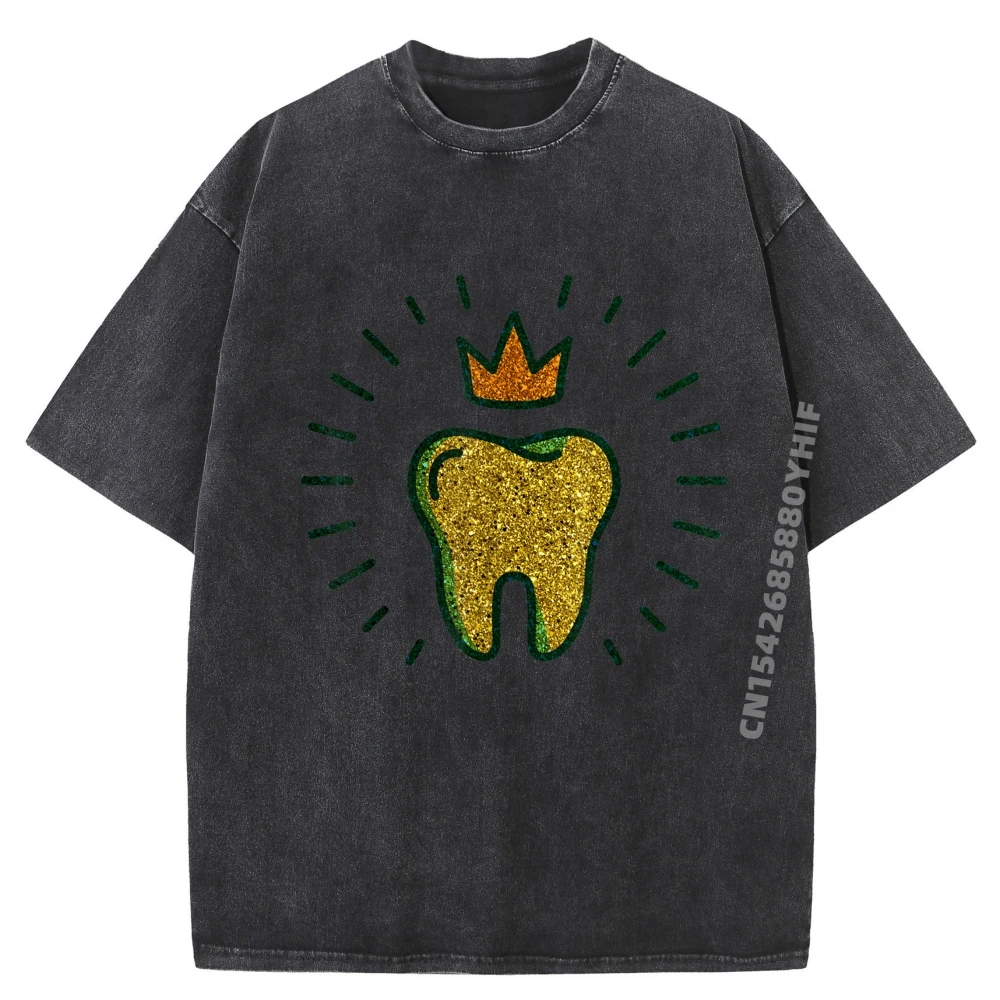 Gold Tooth Crown Dentist Shirt Funny Novelty Graphic 3XL Men Clothing T-Shirt Retro Washed Shirt Gothic Style
Gold Tooth Crown Dentist Shirt Funny Novelty Graphic 3XL Men Clothing T-Shirt Retro Washed Shirt Gothic Style
