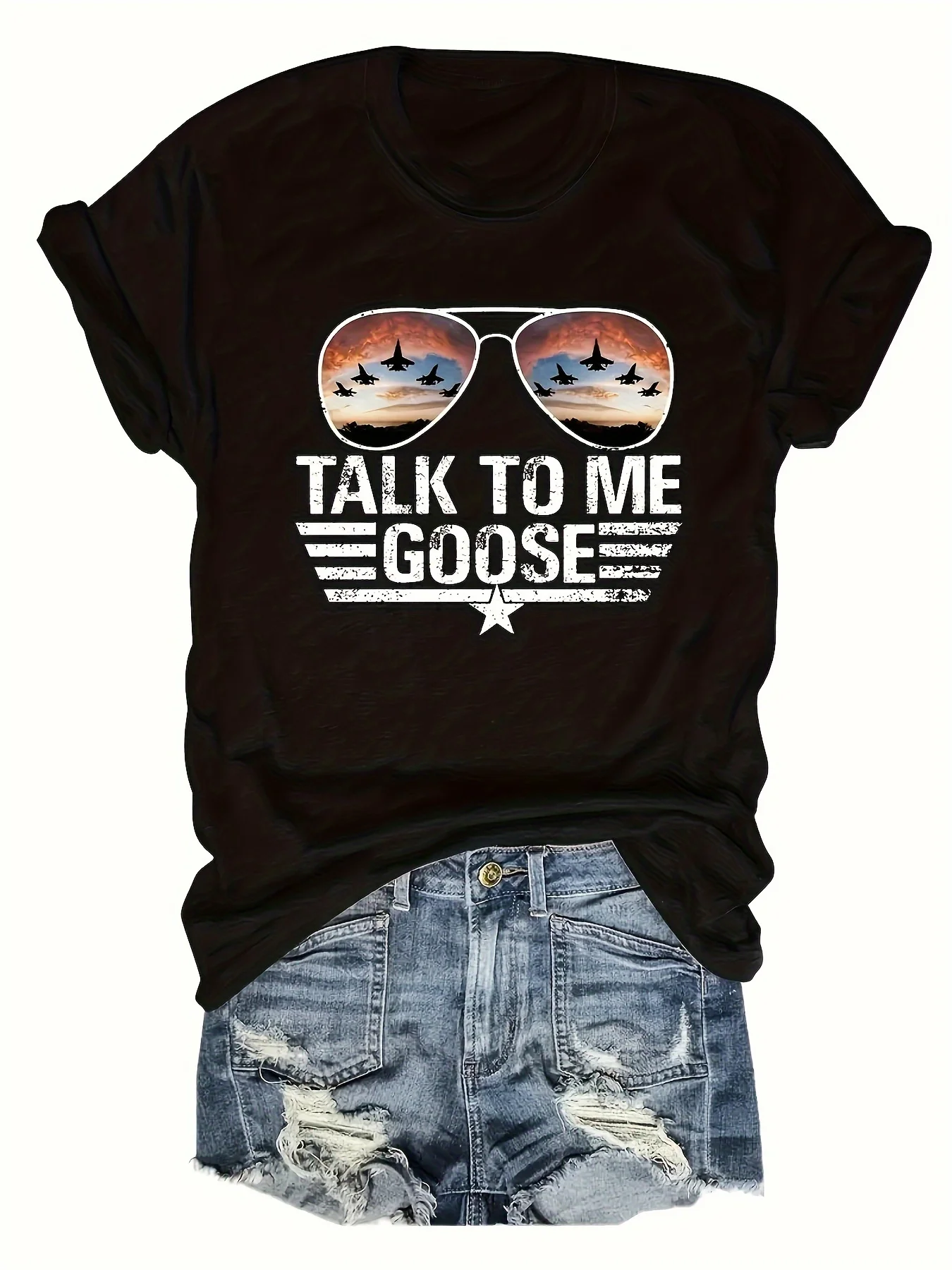 Fashionable Ladies round Neck Short Sleeve T-Shirt with Letter Pattern Print Casual Comfortable Women's Top
Fashionable Ladies round Neck Short Sleeve T-Shirt with Letter Pattern Print Casual Comfortable Women's Top