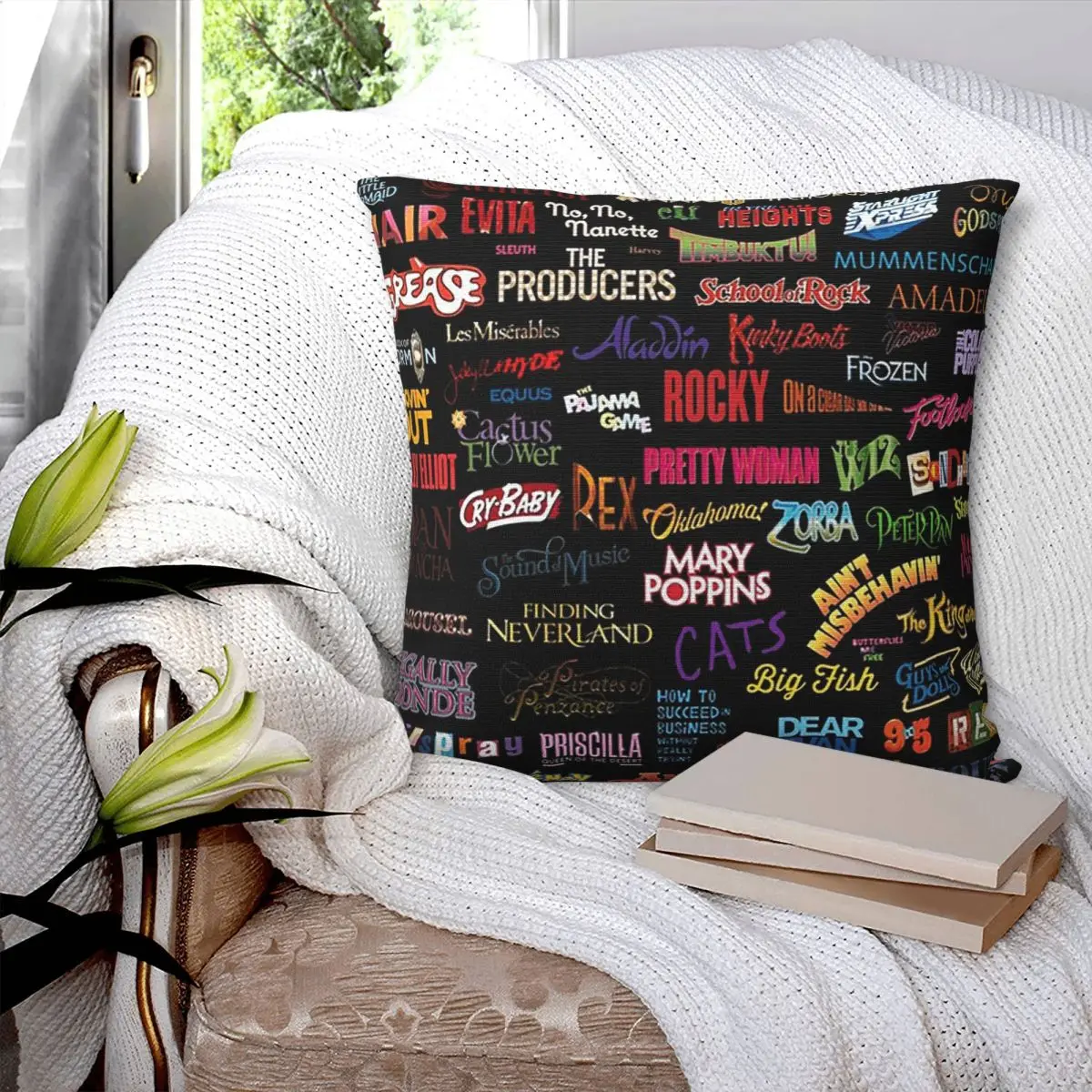 Broadway Musicals Square Pillowcase Pillow Cover Polyester Cushion Zip Decorative Comfort Throw Pillow for Home Bedroom
Broadway Musicals Square Pillowcase Pillow Cover Polyester Cushion Zip Decorative Comfort Throw Pillow for Home Bedroom
